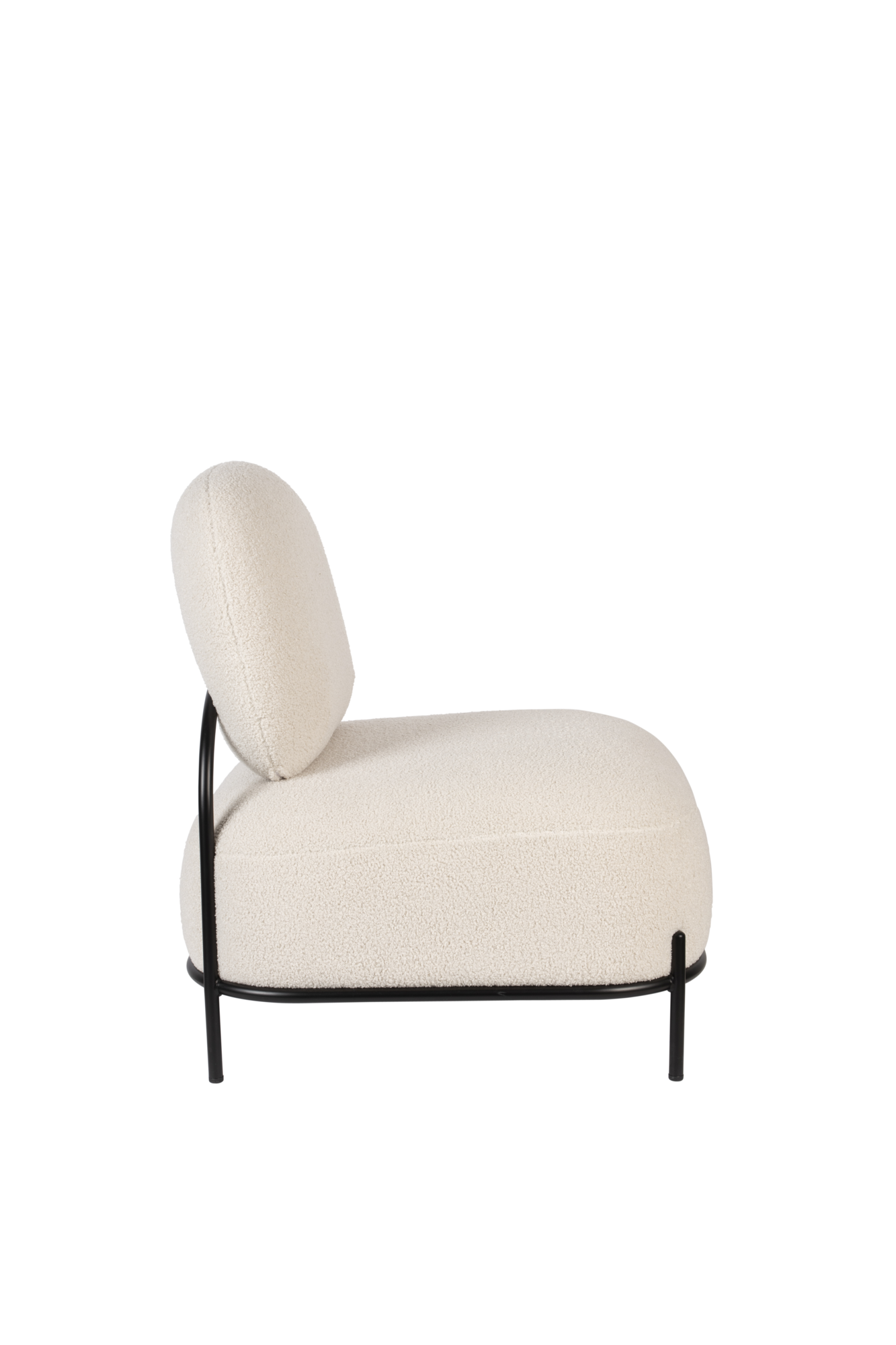 Fauteuil Polly teddy wit