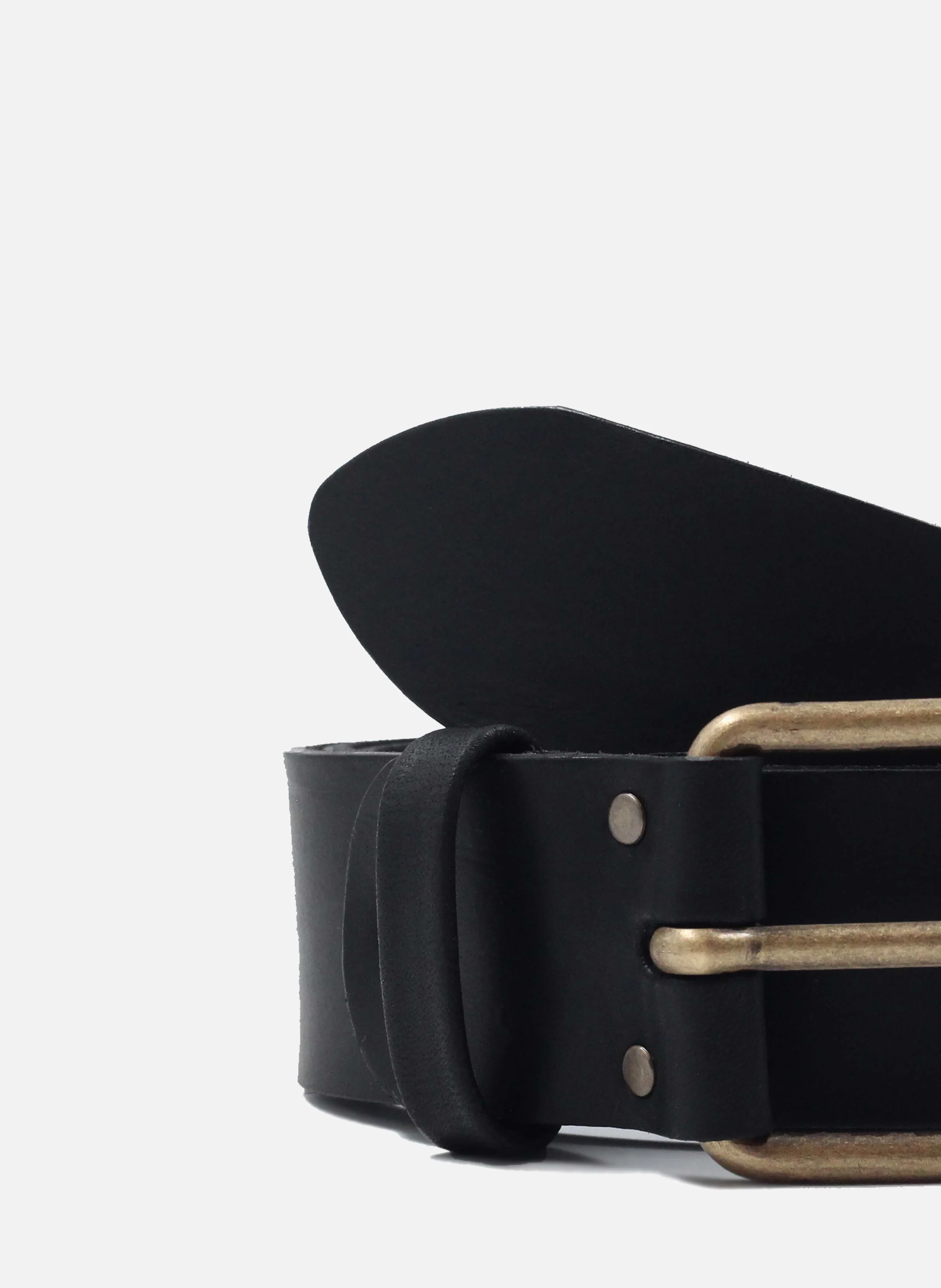 Ceinture week-end cuir lisse | Noir