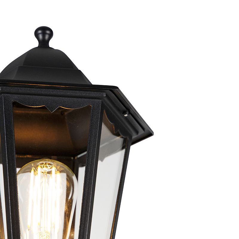 Klassieke buitenlantaarn zwart 200 cm IP44 - Havana