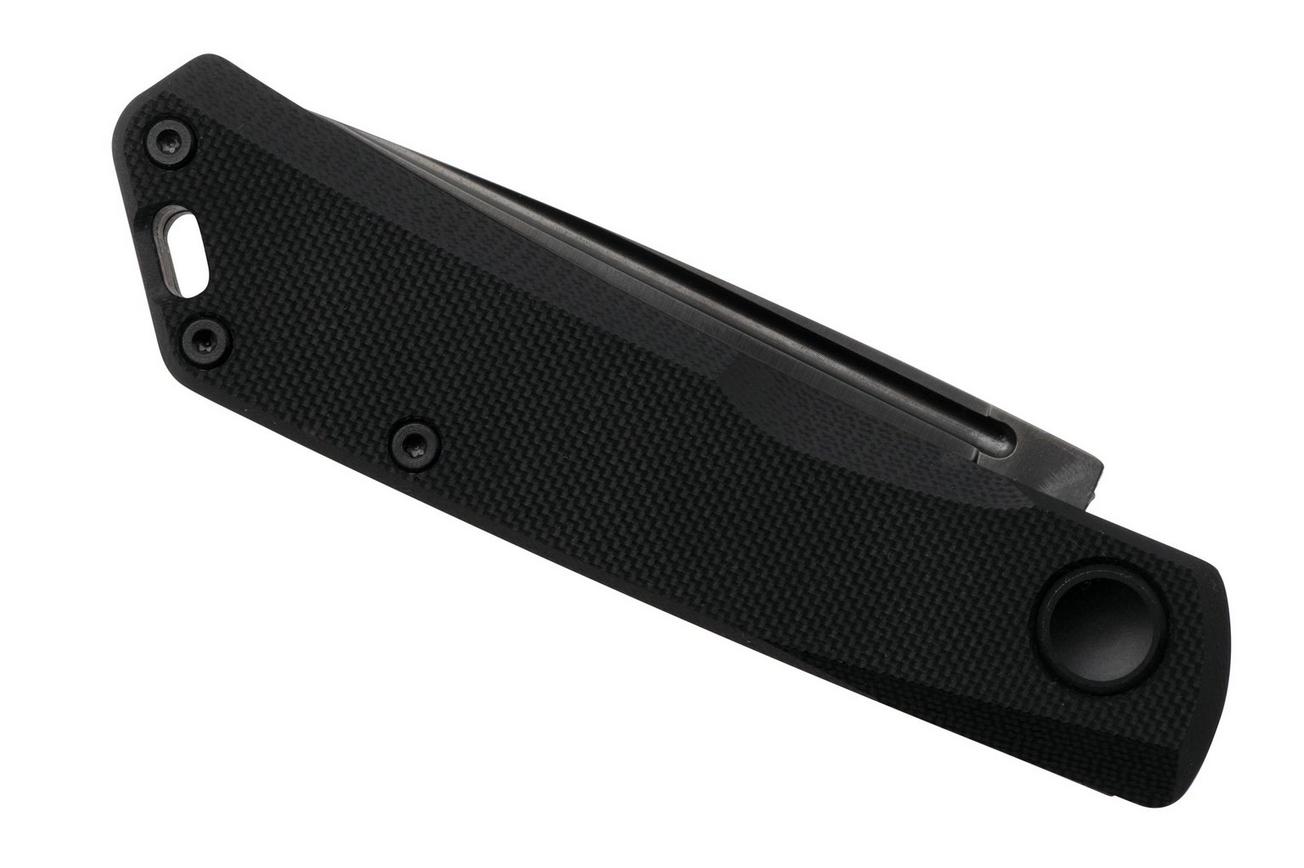 Real Steel Luna Lux 7001Z1, K110 DLC Coating, Black G10, slipjoint zakmes