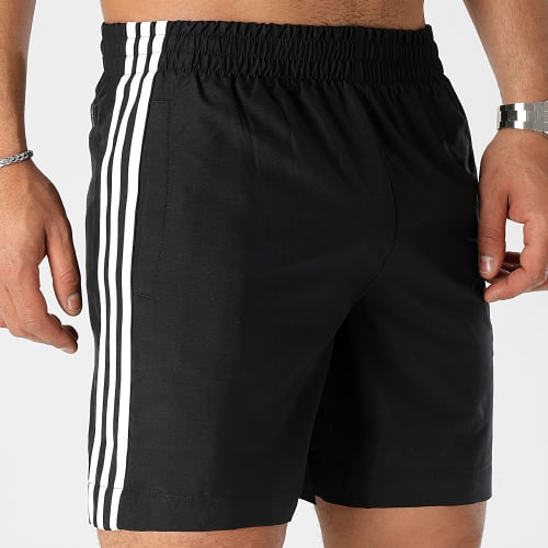 Short De Bain A Bandes HT4406 Noir