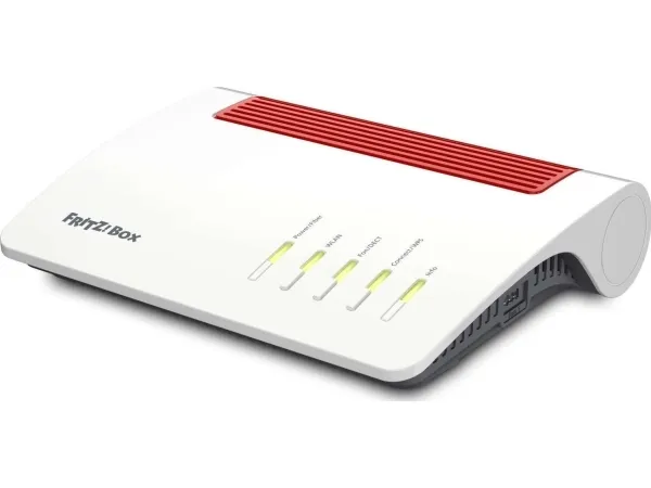 AVM FRITZ!Box 5590 Fiber - Trådløs router - mesh - GPON-terminal/stemmekort 1GbE, 2.5GbE, GPON, AON - Wi-Fi 6 - Dual Band - VoIP telefon adapter (DECT)