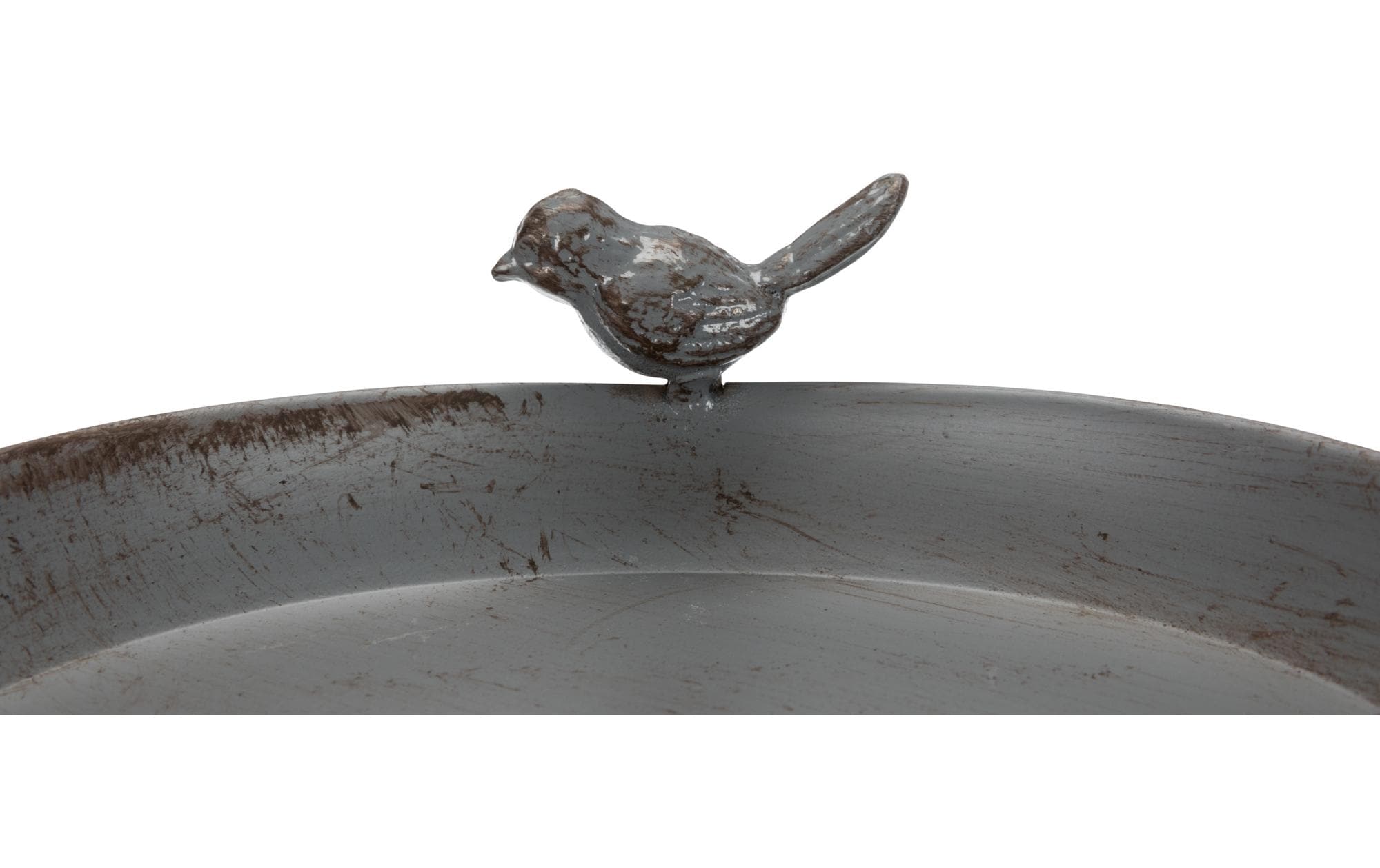 Vogeltränke zum Hinstellen, 800 ml, ø 22 cm, GrauWasserspender