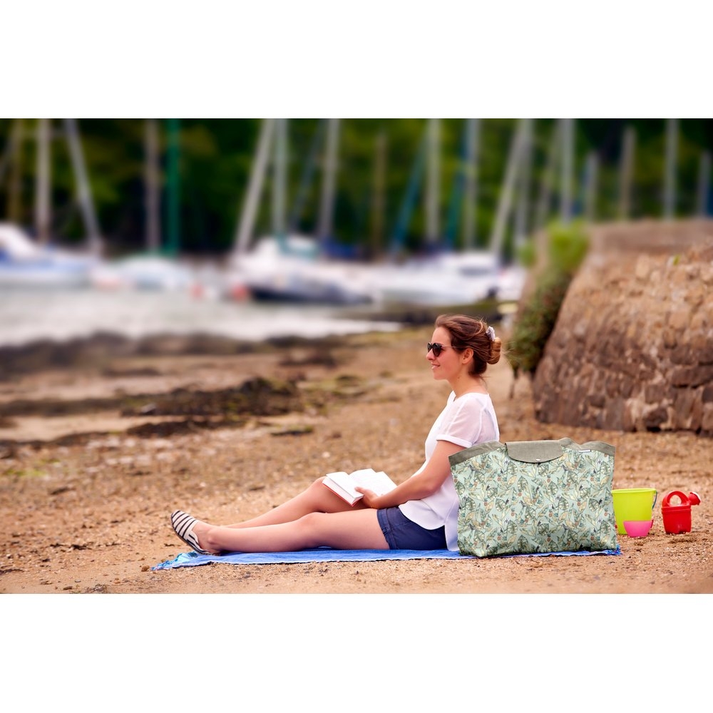 Grand Sac Cabas En Tissu Paradizoo Mint