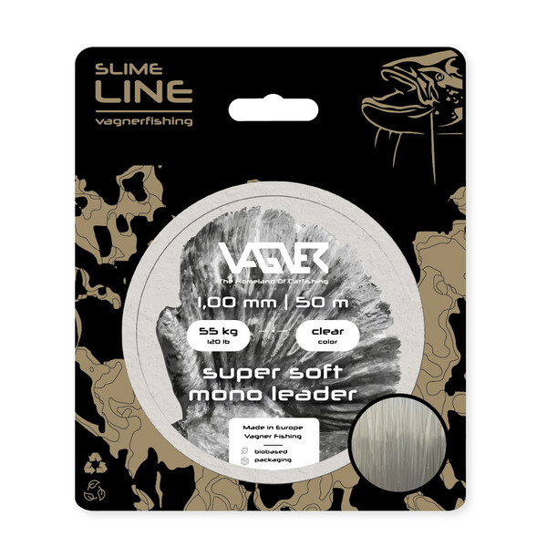 Leader Vagner Super Soft Mono Nylon Leader Clear (50m)