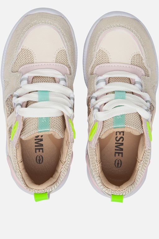 Shoesme Babyschoenen Trainers beige Textiel