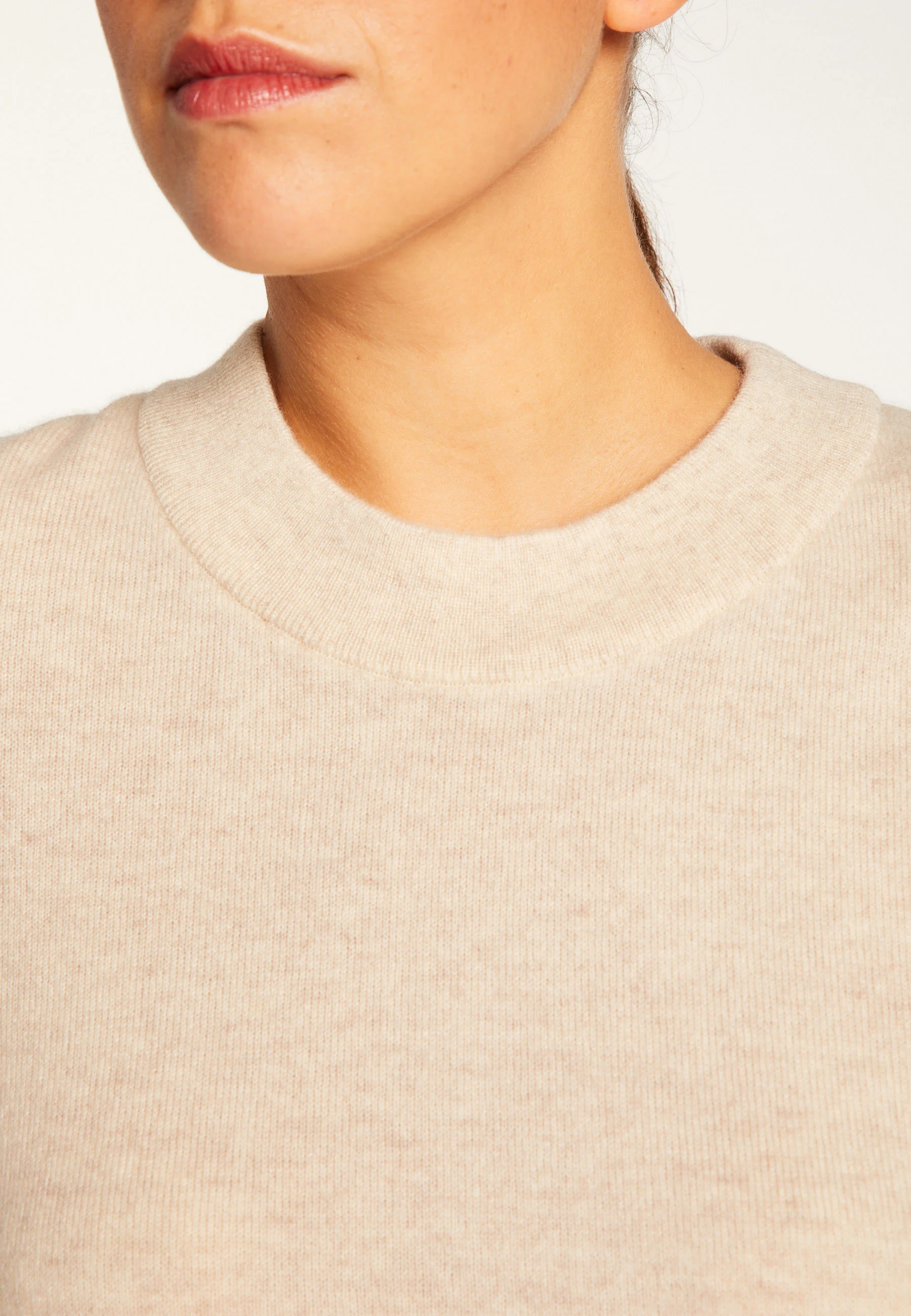 AUBRYAH24 - T-shirt en cachemire | Beige