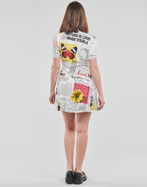 Desigual - VEST_NEWSPAPER Blanco / Multicolor