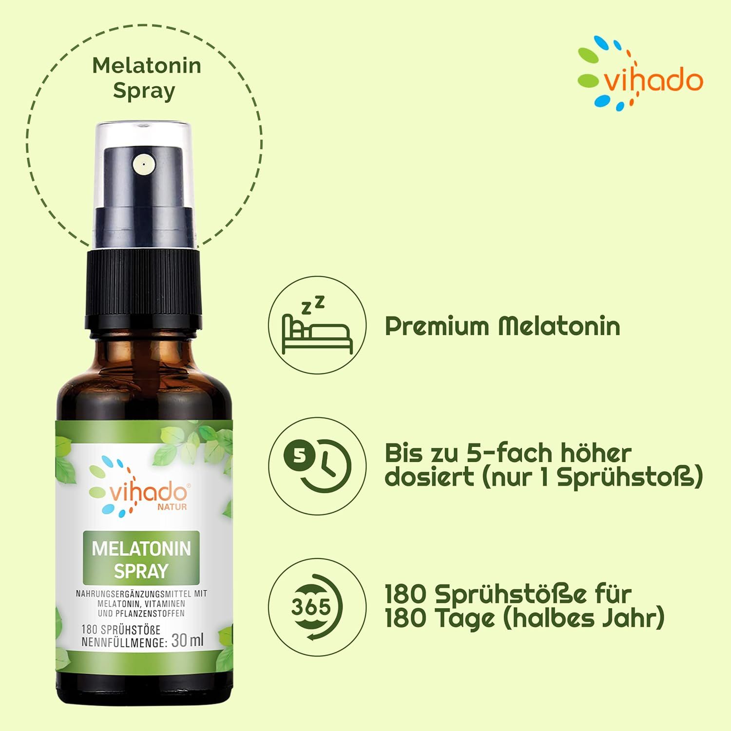 Vihado Natur Melatonin Spray