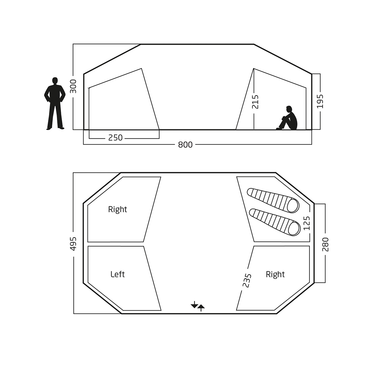 Nordisk Vanaheim 40 m2, telt (Naturel)
