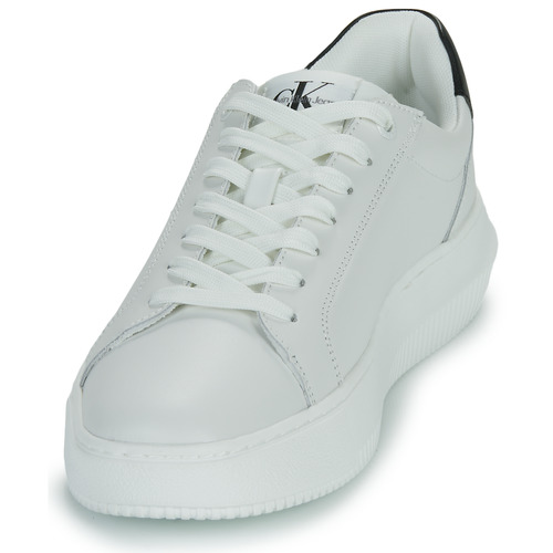 Calvin Klein Jeans - CHUNKY CUPSOLE MONO LTH - Blanc / Noir