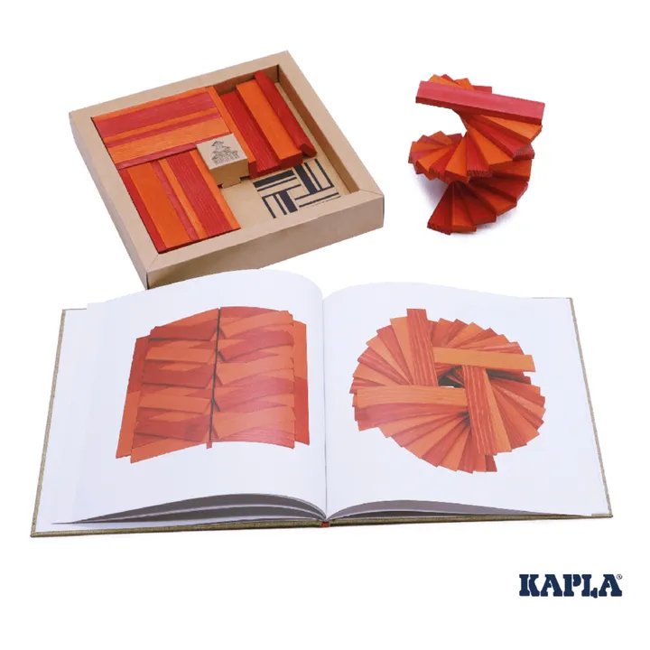 Kapla Coffret couleur - 40 planchettes | Rouge