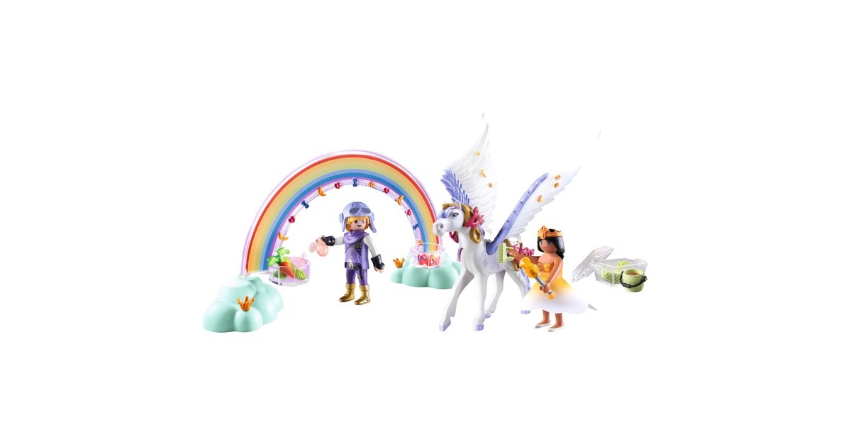 PLAYMOBILPrincess Magic - Pegasus met Regenboog Constructiespeelgoed  (71361)