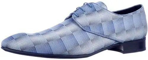 Mascolori Jigsaw Blue - maat 47 veterschoen blauw - maat 47 Calandschoen