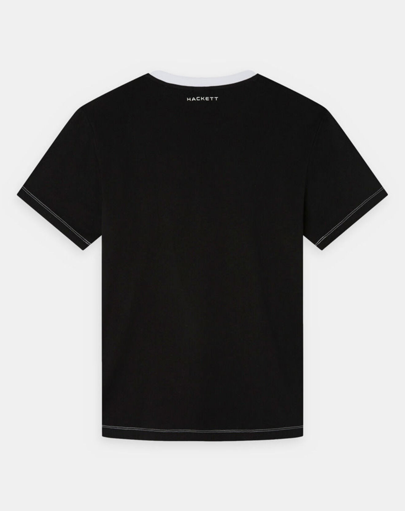 Hackett London T-Shirt Regular Fit Aston Martin Racing Raglan blanc/noir