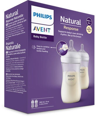 Philips Avent Natural Response Tåteflaske 260 ml 2-Pack
