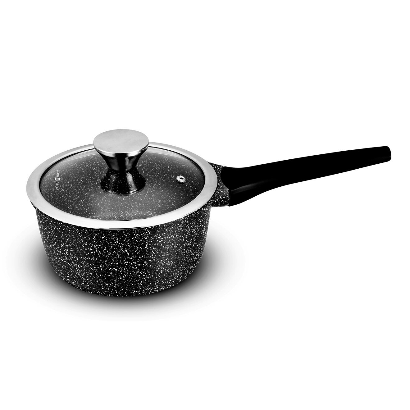 Durand Dupont Casserole fonte d'aluminium effet pierre gisors cas18tfi noire - D.18 cm