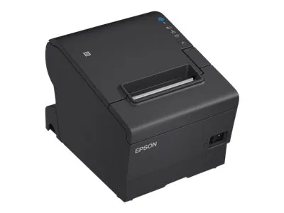 Epson TM T88VII (132) - Kvitteringsprinter - termisk linje - Rulle (7,95 cm) - 180 x 180 dpi - op til 500 mm/sek. - USB 2.0, USB 2.0 vært, LAN, PoweredUSB - skærer - sort