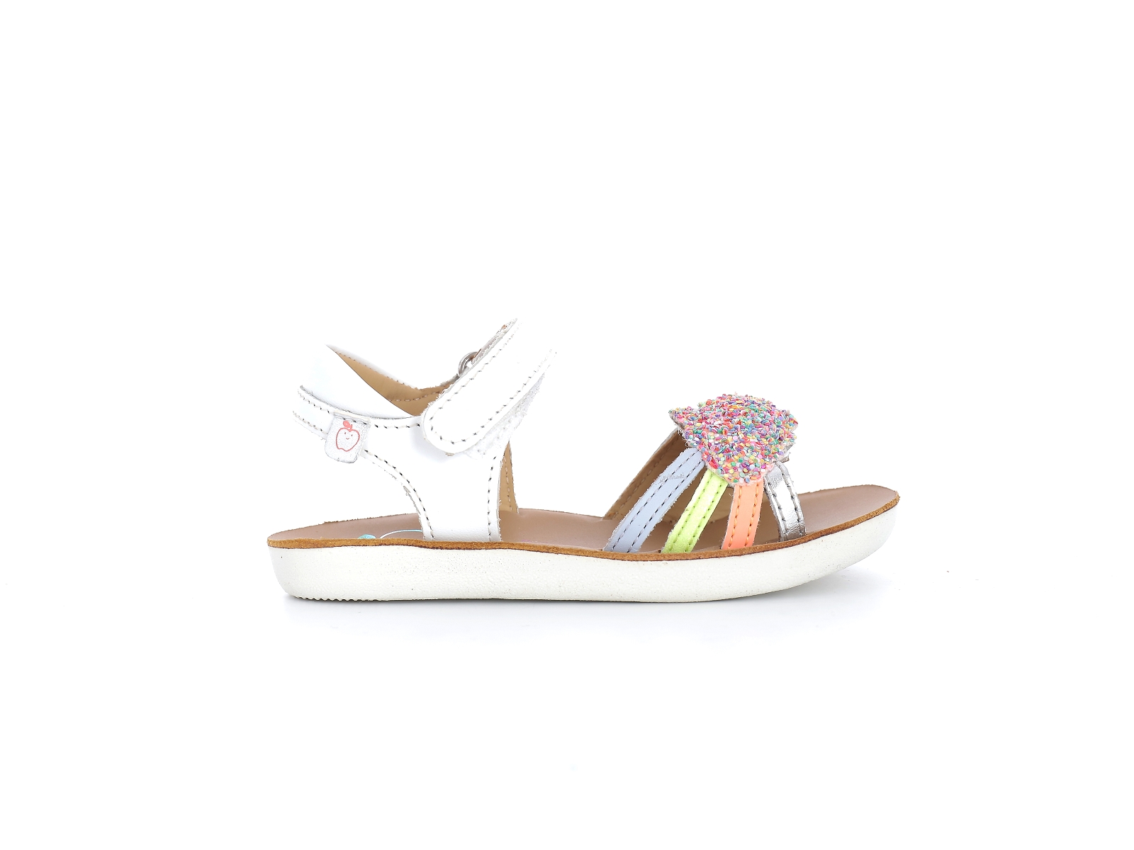 Shoopom-GOA MULTI Cuir Blanc multi