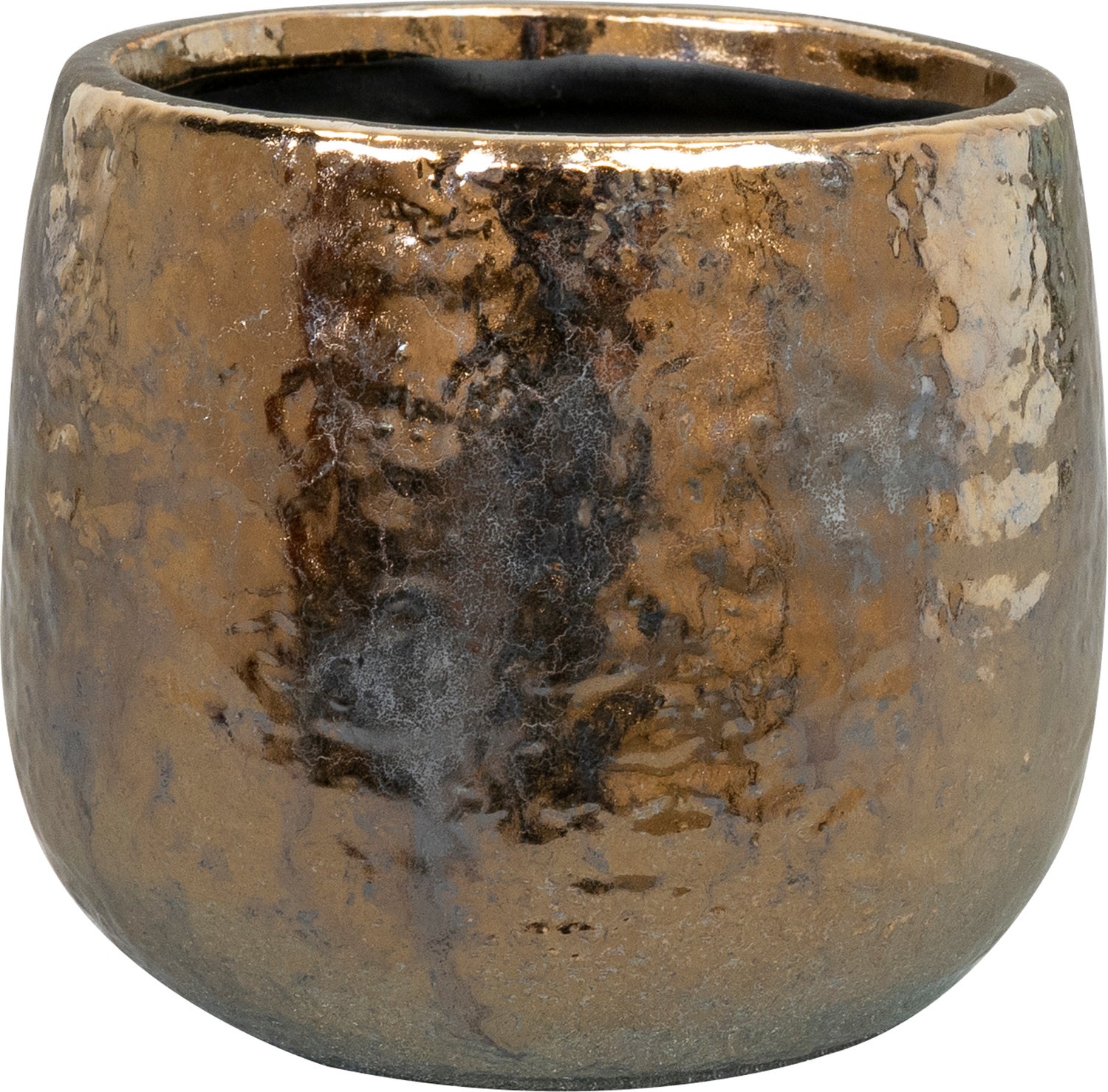 TS bloempot Yvette goud D 12 H 11 cm