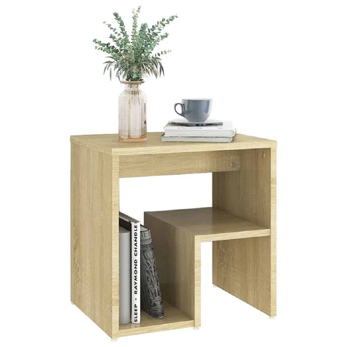 vidaXL Table de chevet - Chêne sonoma