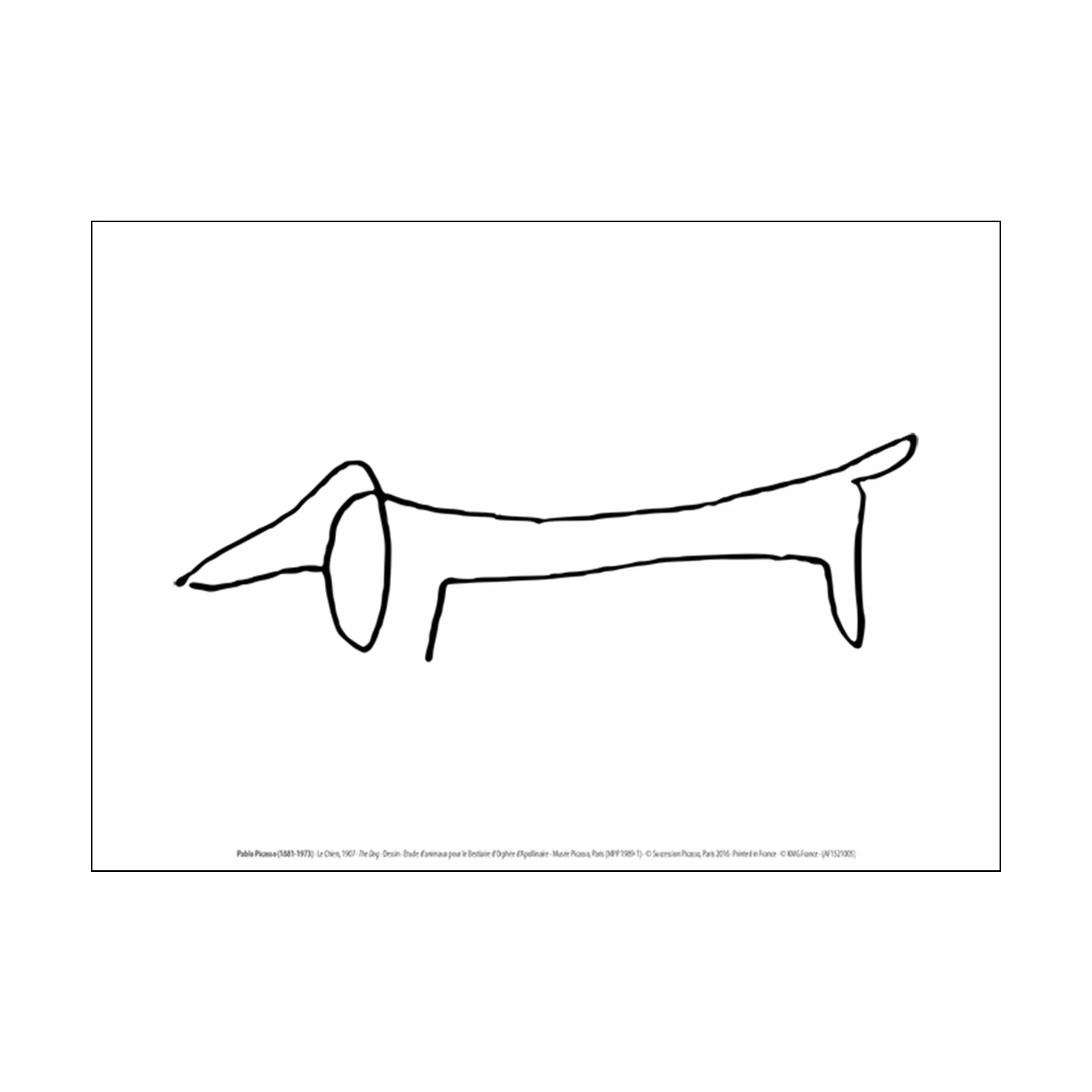 Poster&Frame Picasso plakat - Chien
