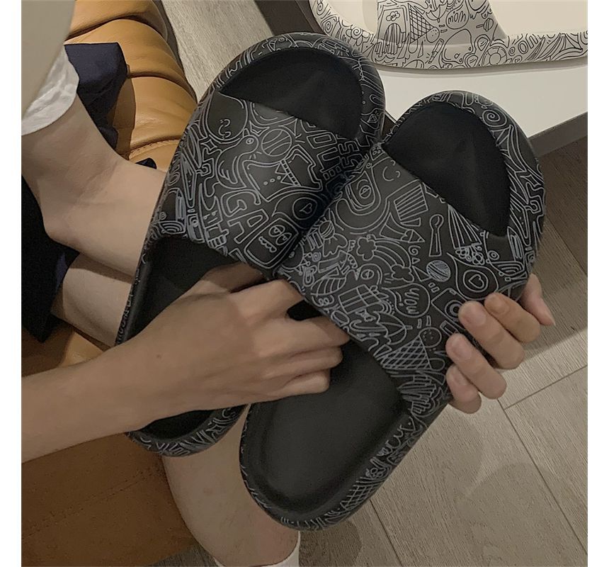 Dalli Daisy - Effen pantoffel voor thuis