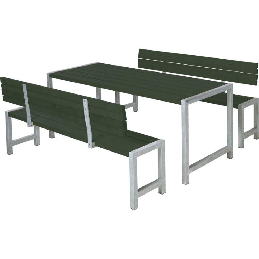 BENKESETT PLUS 2 RYGGSTØTTE 186X81CM GRØNN