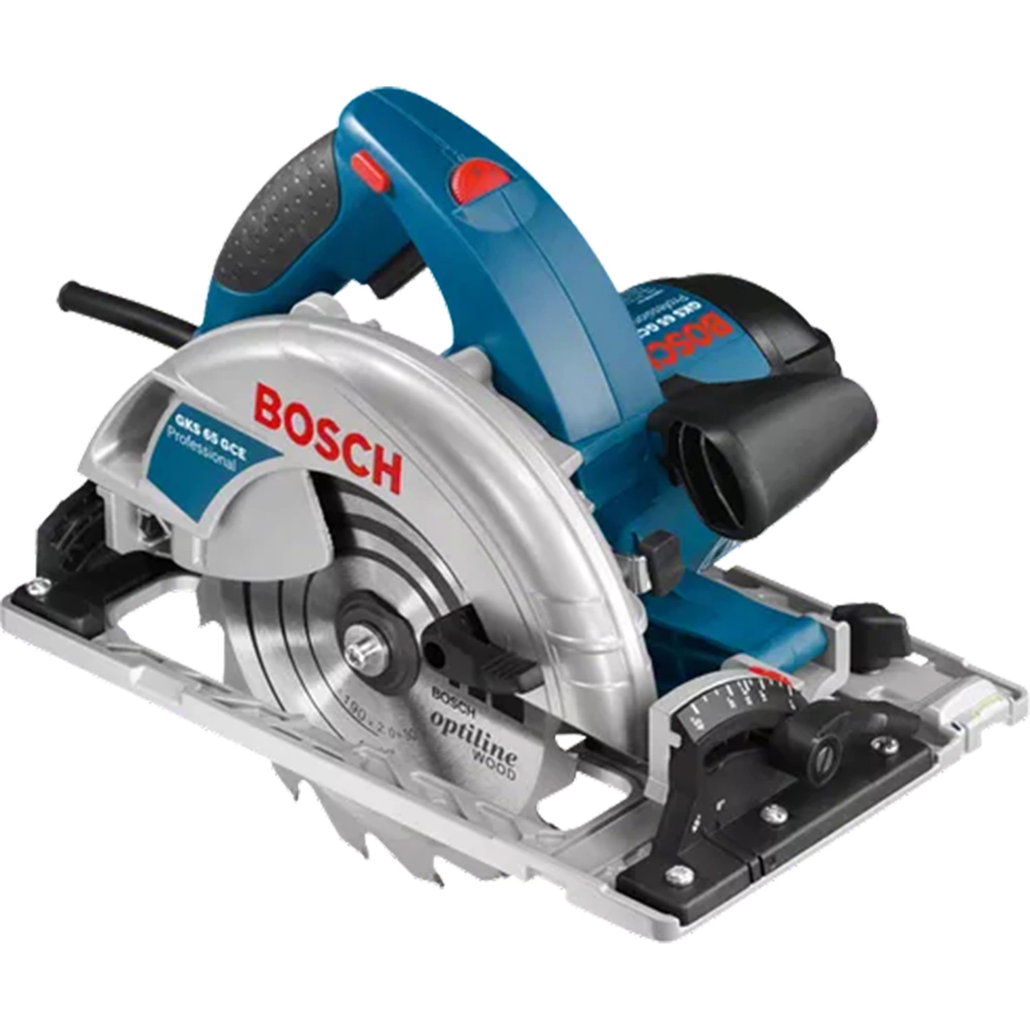 Bosch GKS 65 GCE Cirkelzaag en geleiderail in L-Boxx - 1800W - 190mm