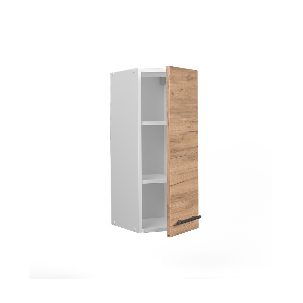 Vicco Hängeschrank Küchenschrank Küchenmöbel Fame-Line Weiß Eiche modern 30 cm Küche Einbauküche Hängeschrank Drehtür Einlegeboden Küchenzeile