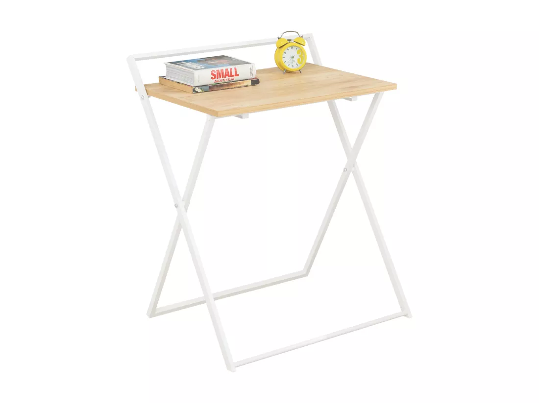 Bureau Pliant pour Petits Espaces, Bureau d'Ordinateur Table d’Etude Bureau Portable, FWT88-WN