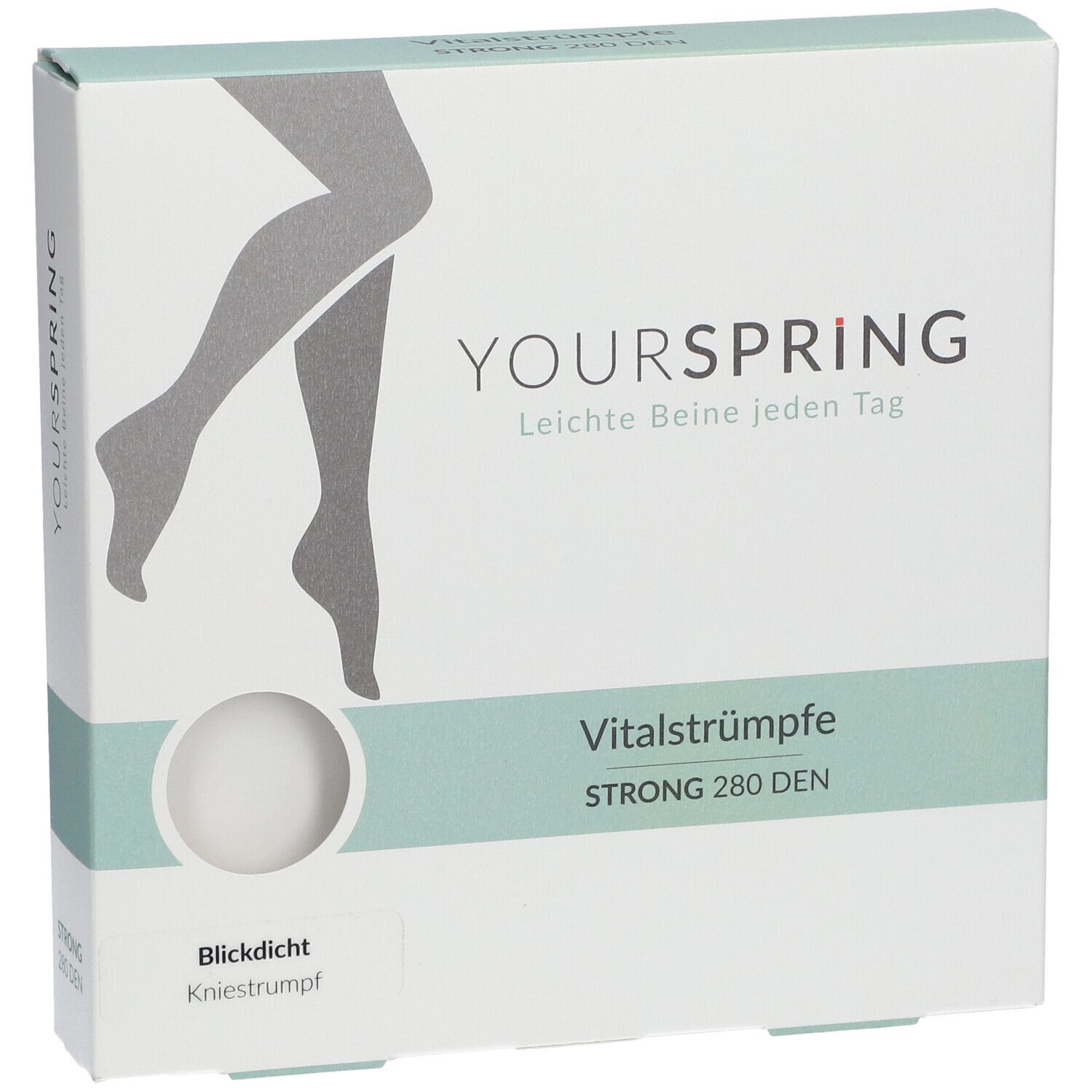Spring® YOURSPRING STRONG Vital-Kniestrumpf Gr. 38/39 schwarz