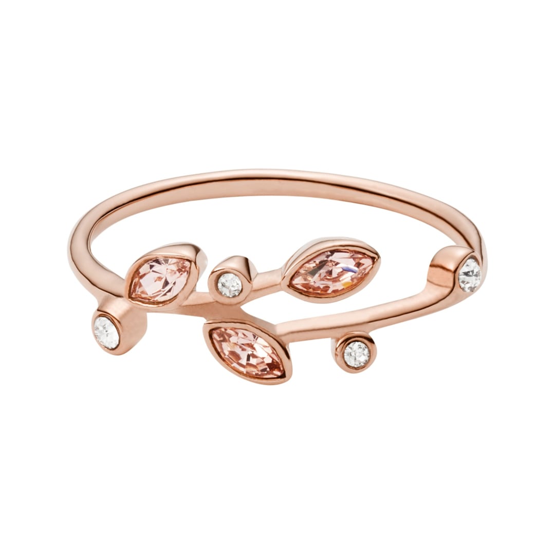 Fossil Damenring Vintage Pink Blooms