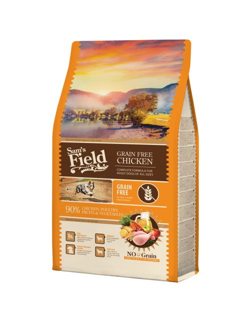 Sam's Field High Meat & Grain Free Kip - Hondenvoer
