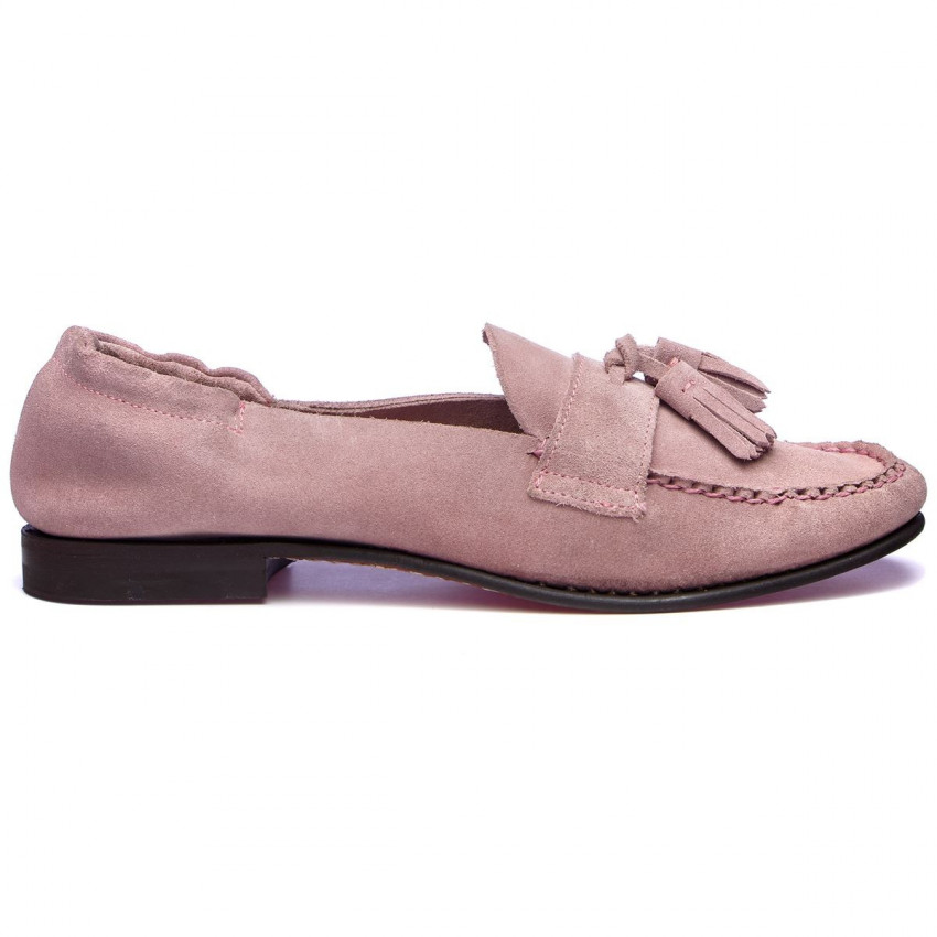 LISA Chiffon-Mocassin pour femme en cuir suede