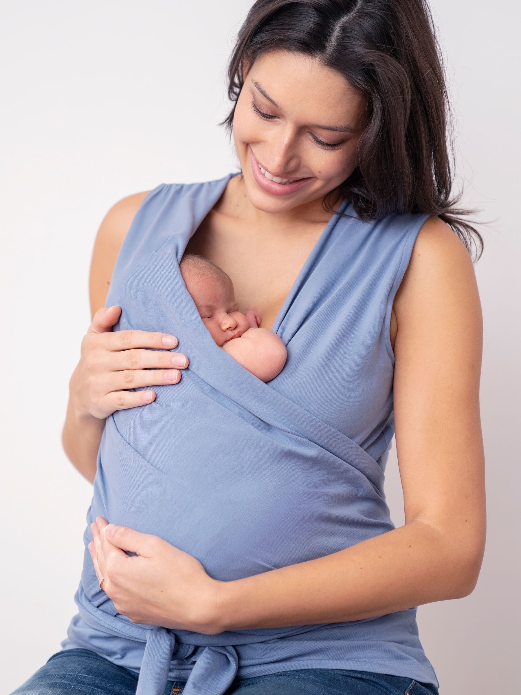 Blauw - Seraphine Sleeveless Babywearing Top