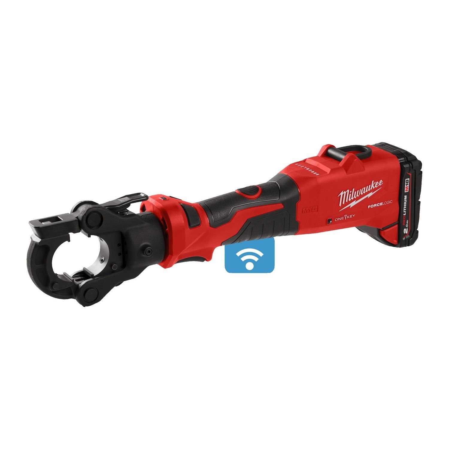 Milwaukee M18 ONEHCCT60-202C FORCE LOGIC™ Accu kabelkrimptang 60 kN 18V 2.0Ah in koffer - 4933479684