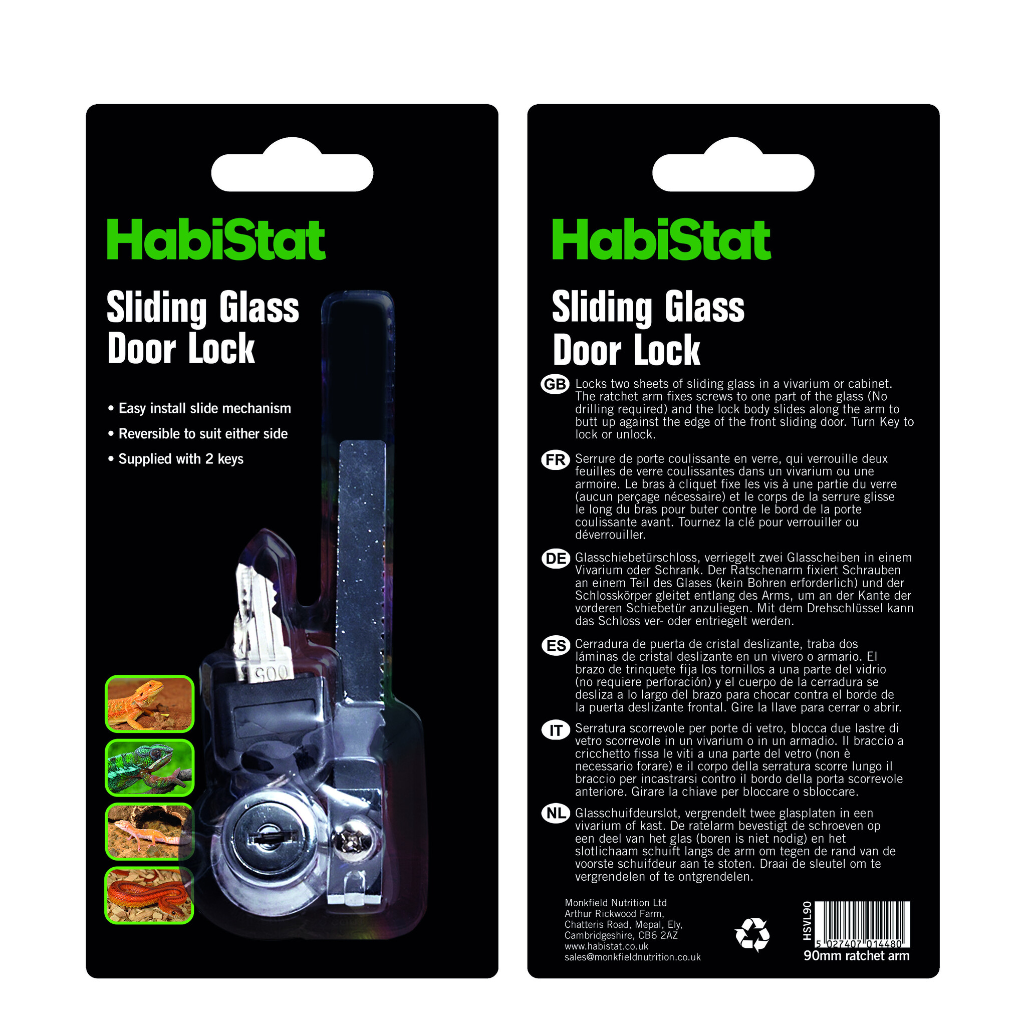 Habistat Vivarium Slot 90mm
