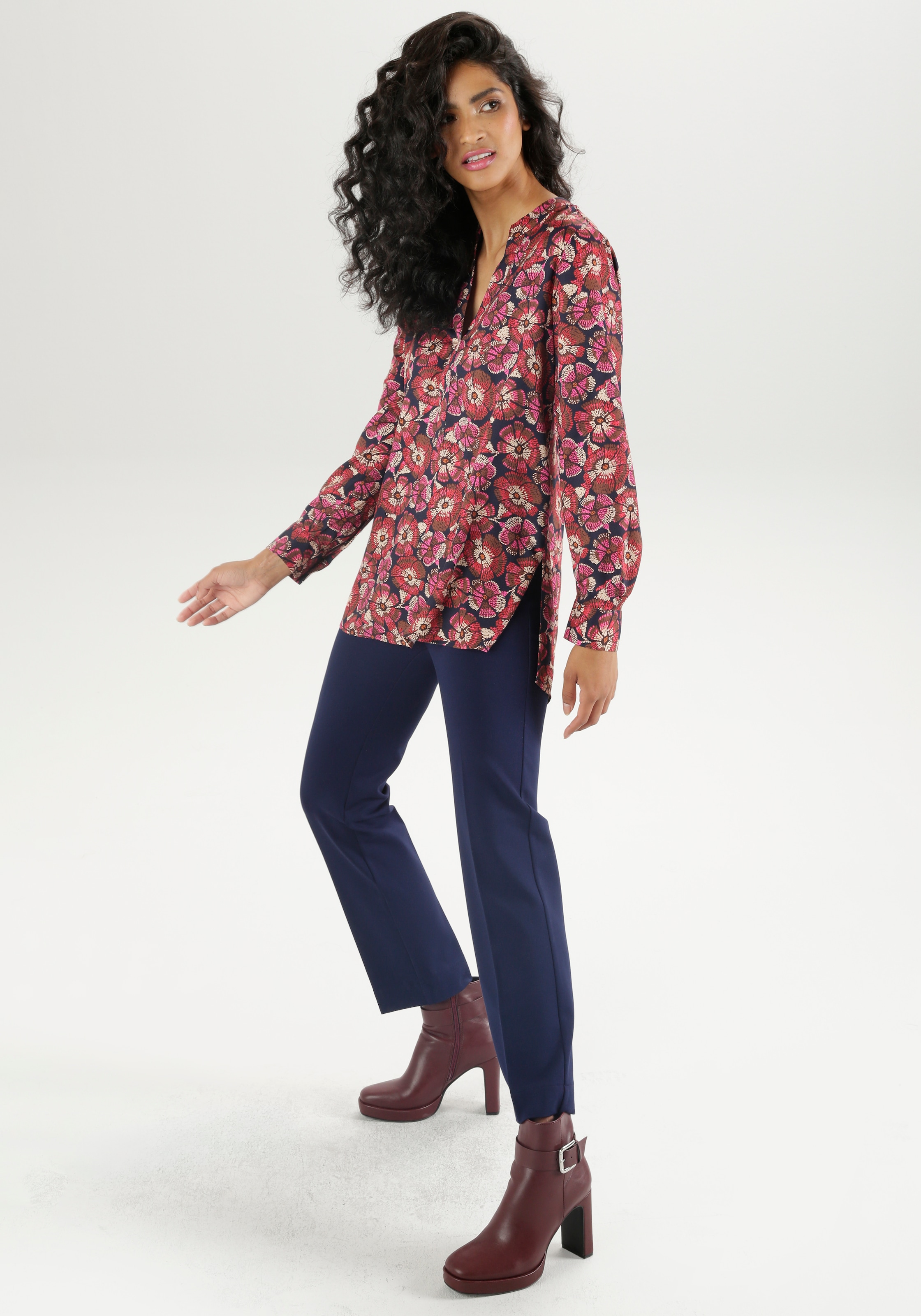 Aniston SELECTED Longbluse , hinten länger als vorne