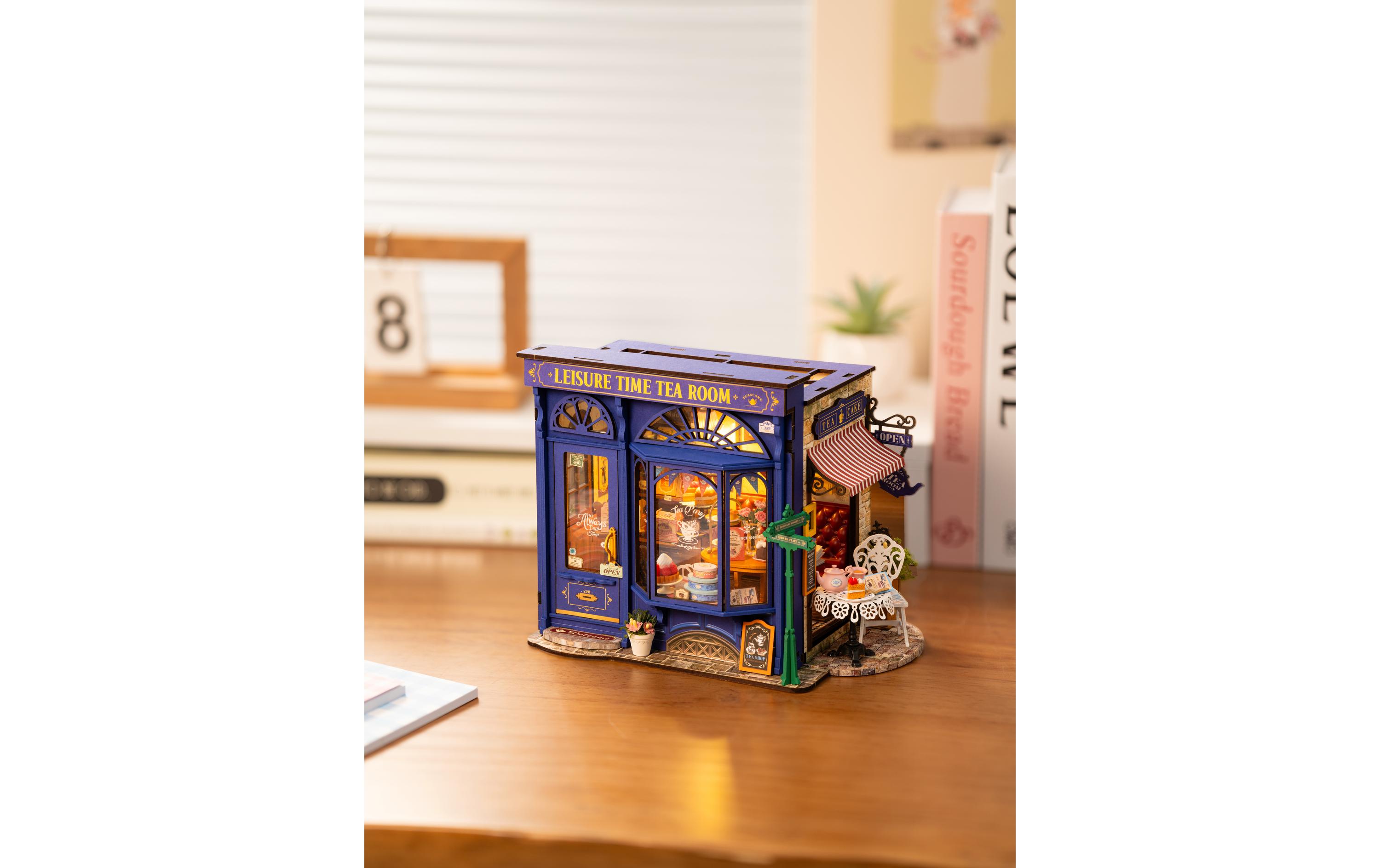 Bausatz Teezimmer3D-Puzzle aus lasergeschnittenen Holzteilen
