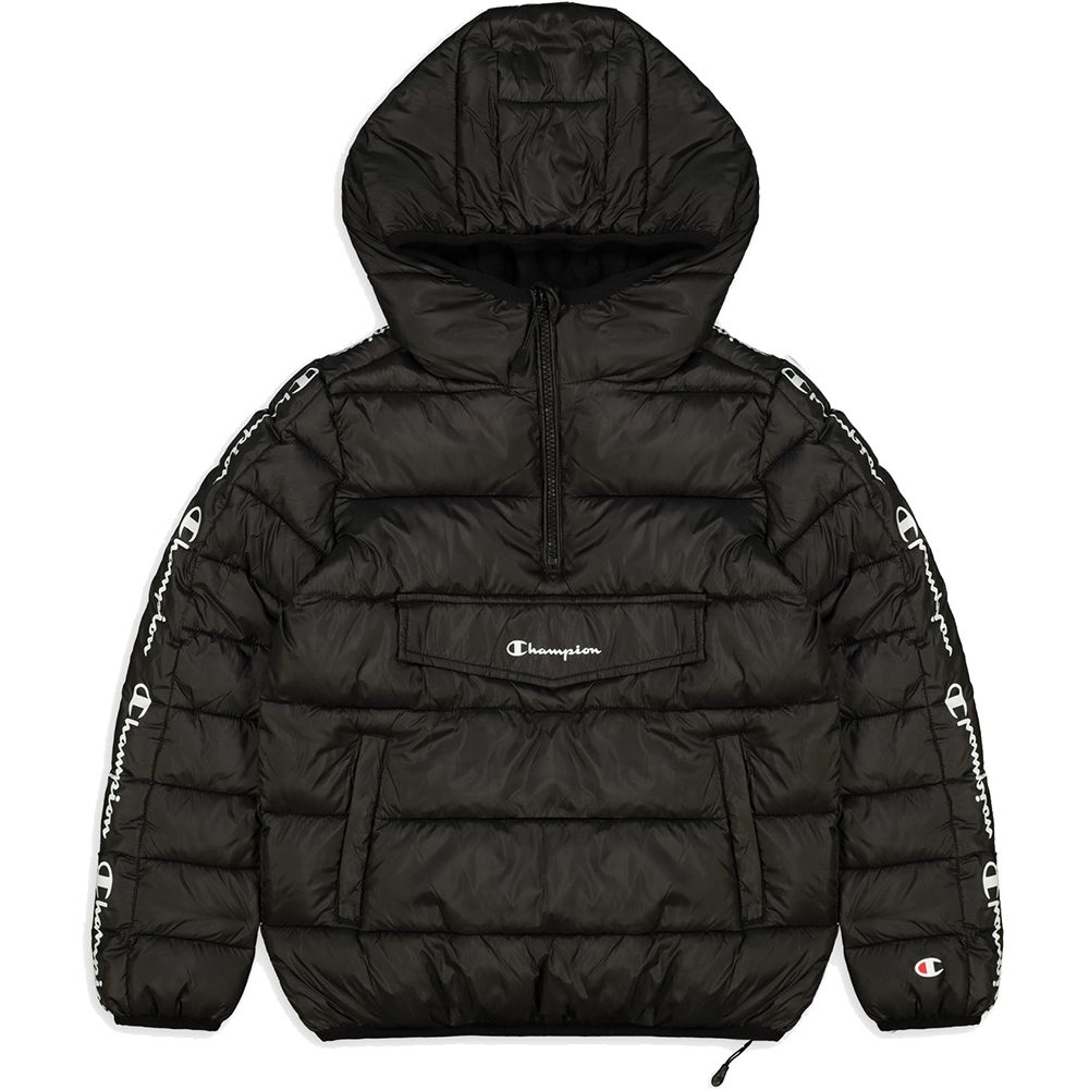 Champion Hooded Jacket Kinder schwarz