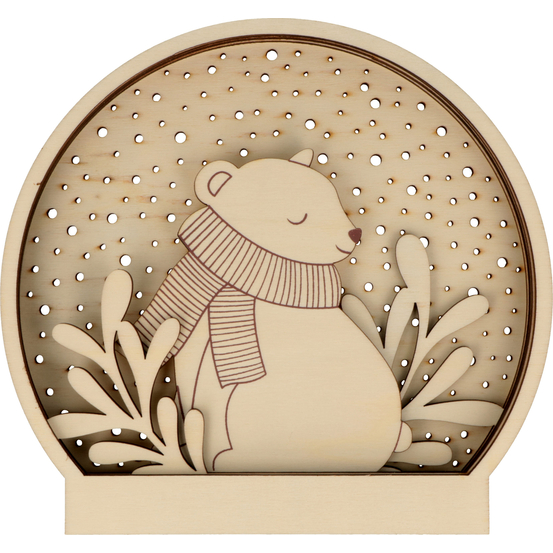 Boule relief Let it snow ours