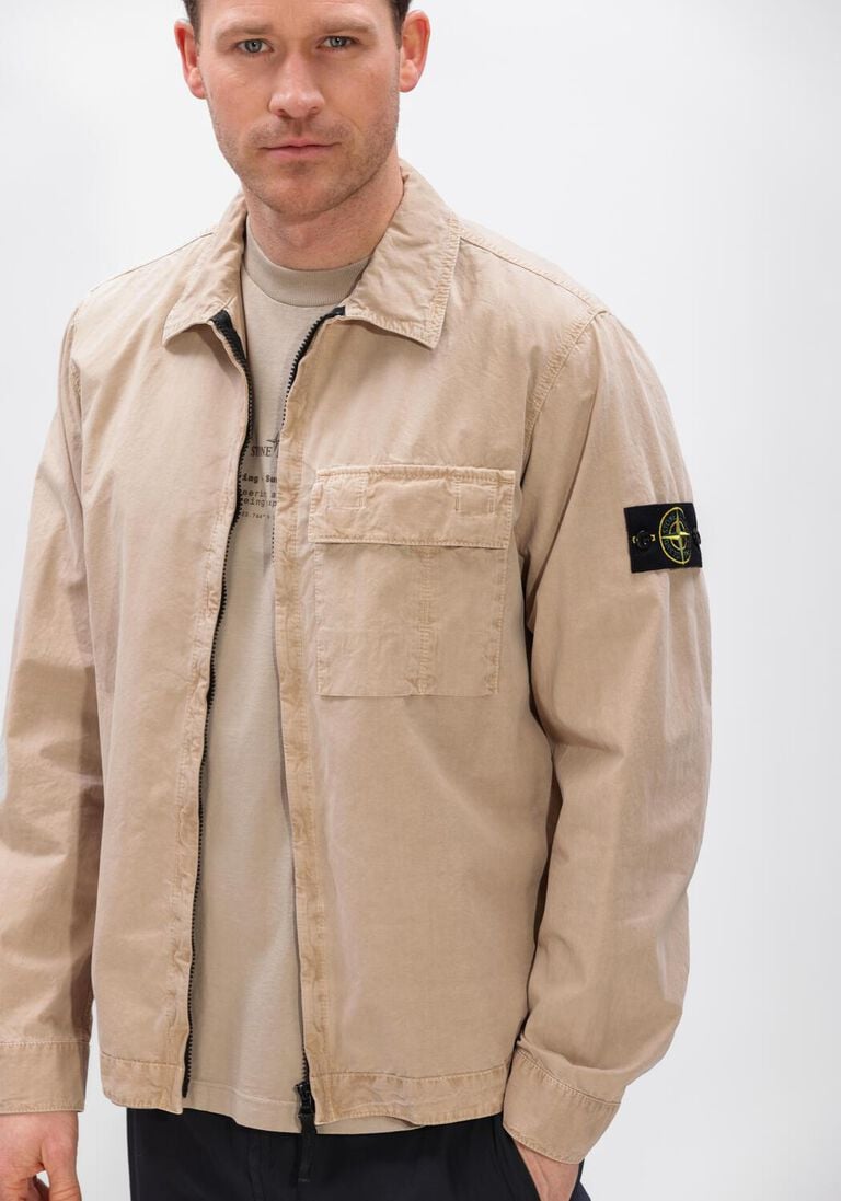 beige stone island overshirts shirts s00wn