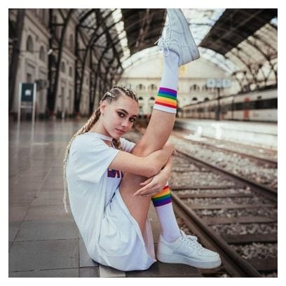 Rainbow Pride - Chaussettes Sport Coton Performance