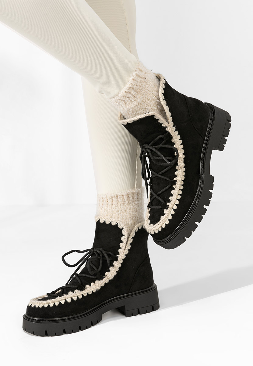 Bottes mocc noires Adelina
