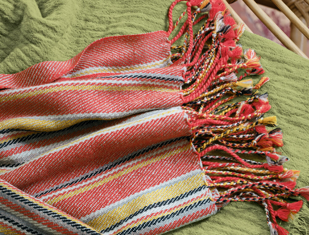 Plaid rayé-Destination tropicale
