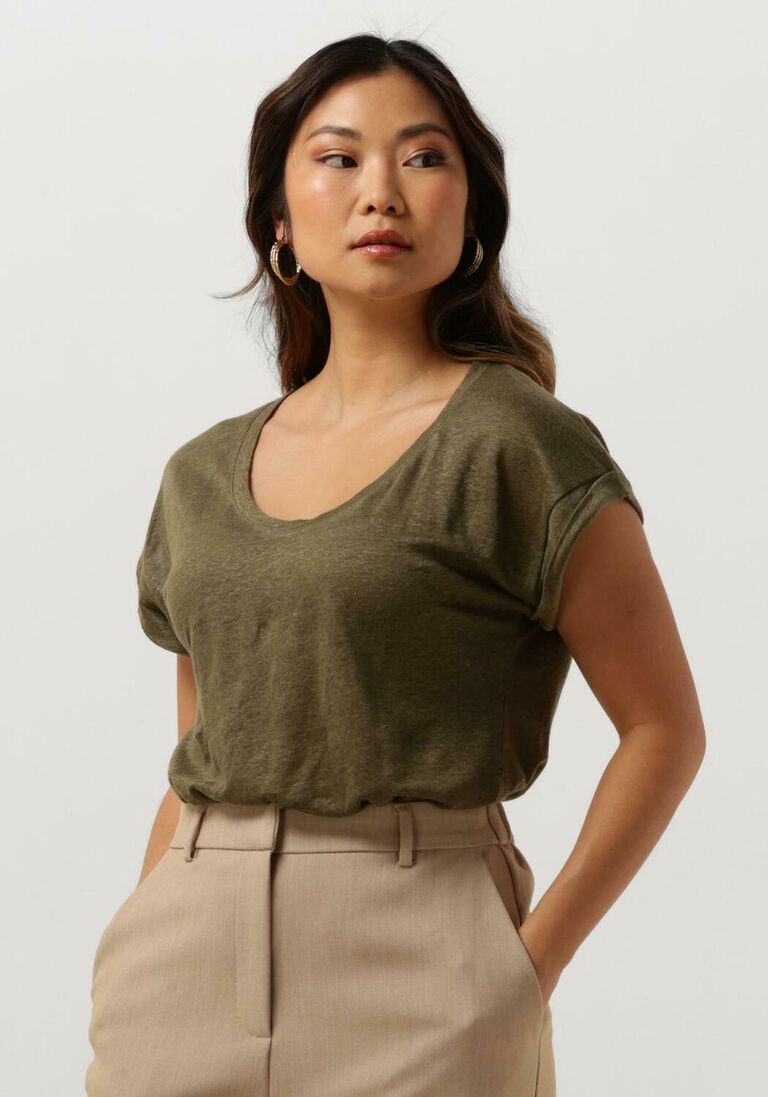 KNIT-TED groene knit-ted vest eliane