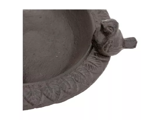 Mangeoire d'angle pour oiseau en fonte