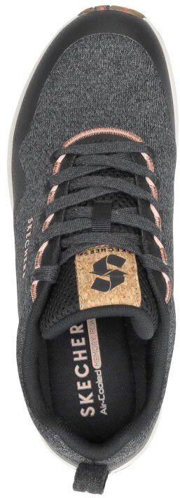 Skechers Uno - Pla-Knit zwart