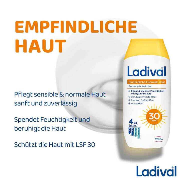 Ladival empfindliche + normale Haut Lotion LSF 30, 200 ml
